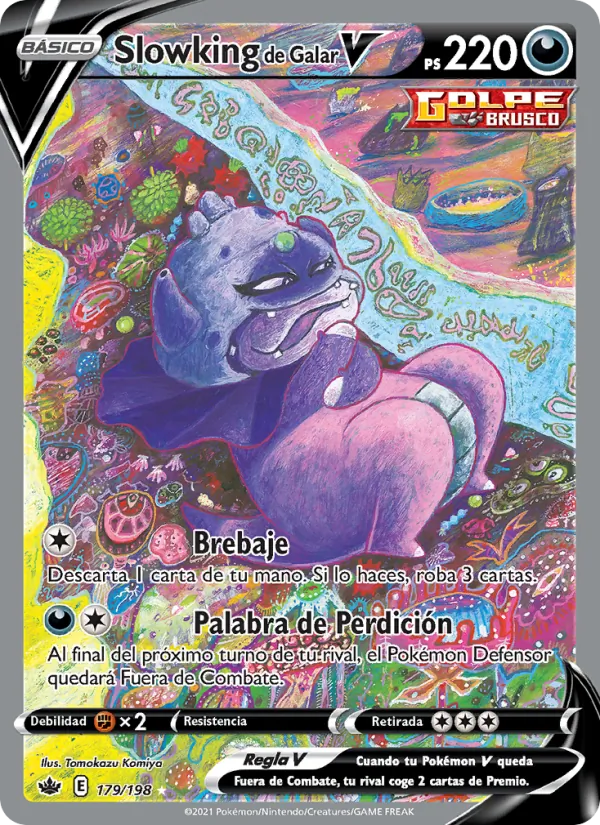 Carta Slowking de Galar V de la expansión Reinado Escalofriante, número 179/198