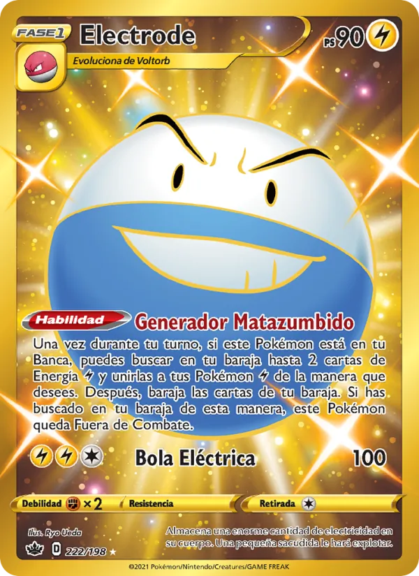 Carta Electrode de la expansión Reinado Escalofriante, número 222/198