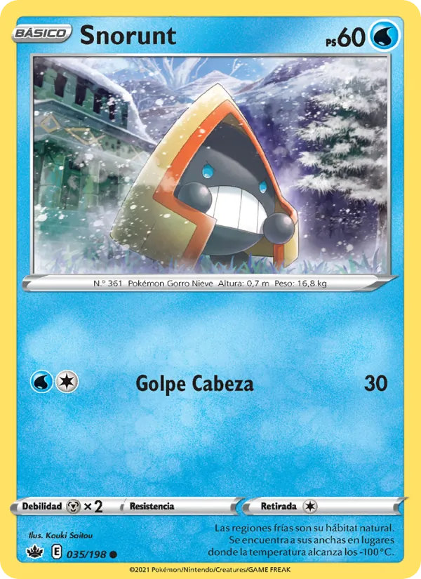 Carta Snorunt de la expansión Reinado Escalofriante, número 35/198