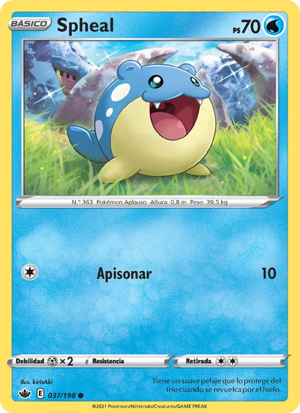 Carta Spheal de la expansión Reinado Escalofriante, número 37/198