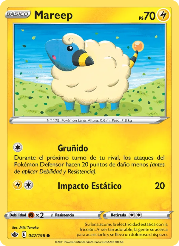 Carta Mareep de la expansión Reinado Escalofriante, número 47/198