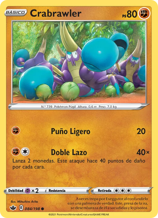 Carta Crabrawler de la expansión Reinado Escalofriante, número 84/198