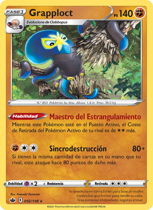 Carta Grapploct de la expansión Reinado Escalofriante, número 92/198