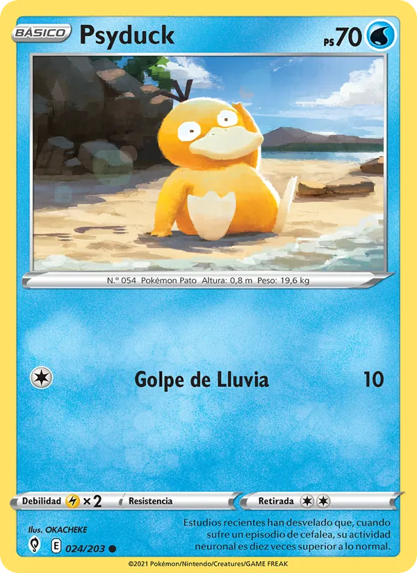 Carta Psyduck de la expansión Cielos Evolutivos, número 24/203