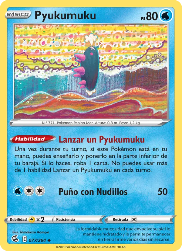 Carta Pyukumuku de la expansión Golpe Fusión, número 77/264
