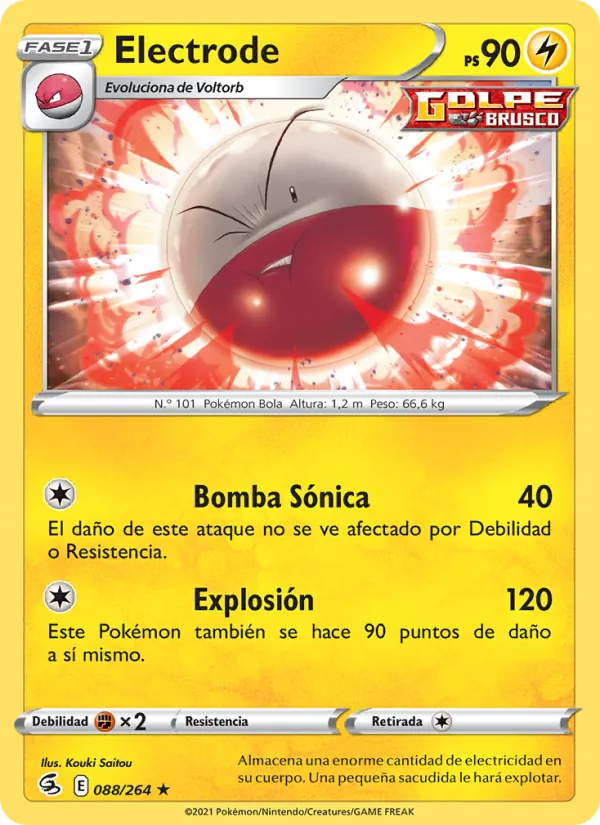 Carta Electrode de la expansión Golpe Fusión, número 88/264