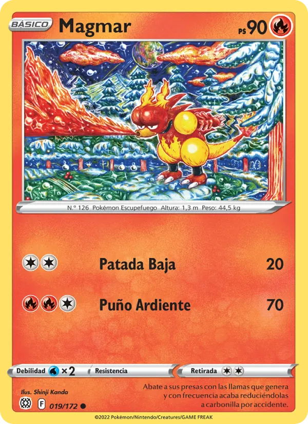 Carta Magmar de la expansión Astros Brillantes, número 019/172