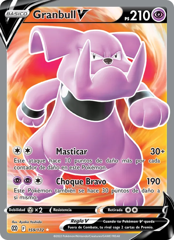Carta Granbull V de la expansión Astros Brillantes, número 159/172