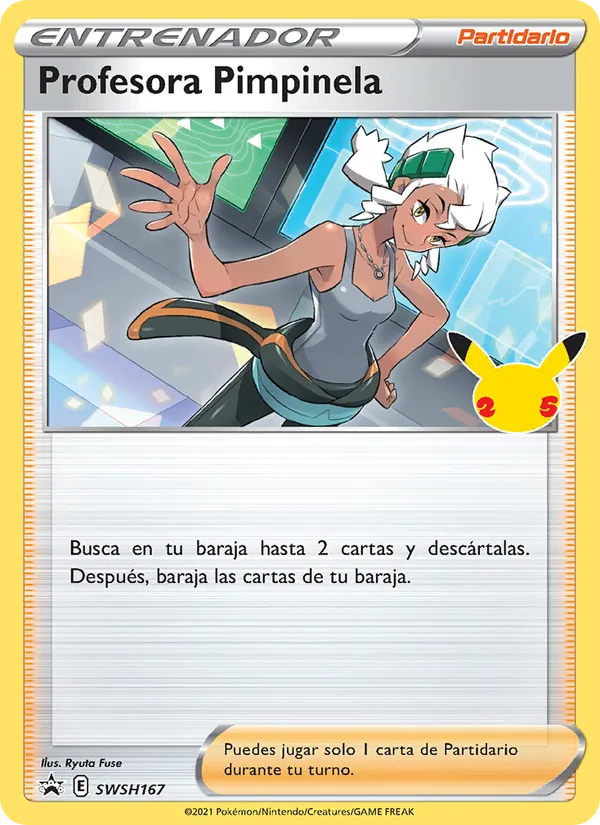 Carta Profesora Pimpinela de la expansión Cartas de promoción ESES, número SWSH167/307