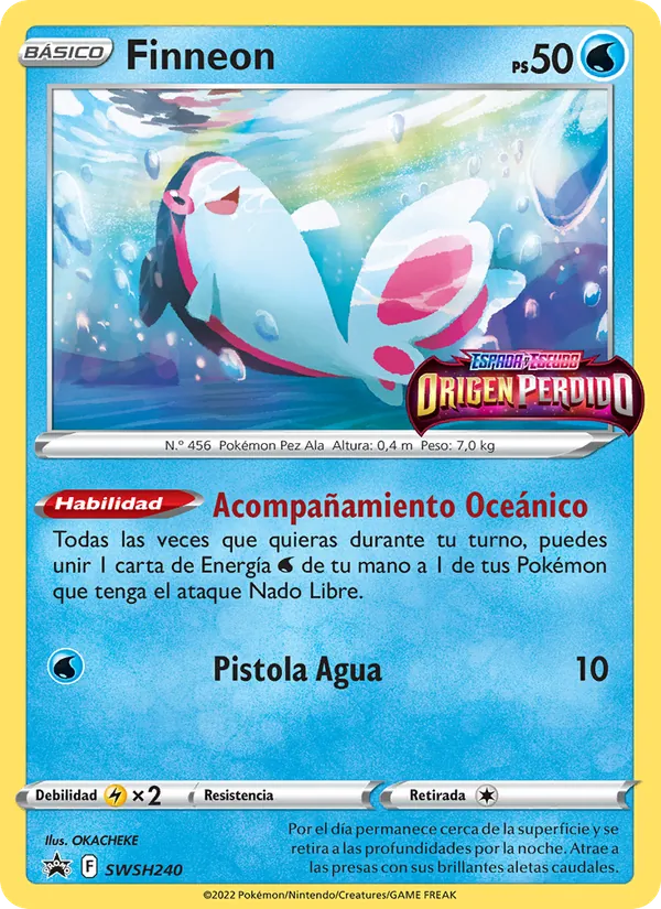 Carta Finneon de la expansión Cartas de promoción ESES, número SWSH240/307