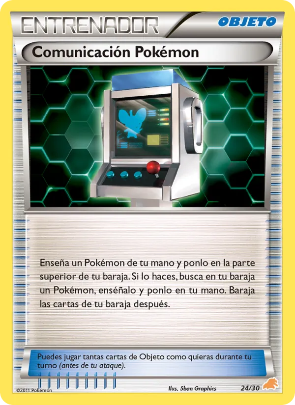 Karte Pokémon Communication aus BW trainer Kit (Excadrill), Nummer 24/30