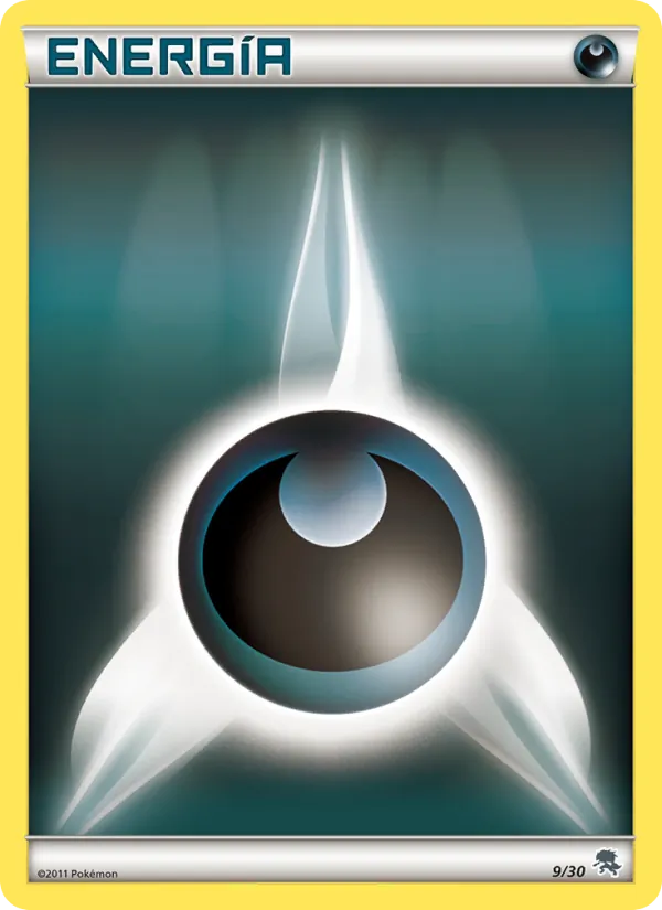 Kartu Darkness Energy dari BW trainer Kit (Zoroark), nomor 9/30