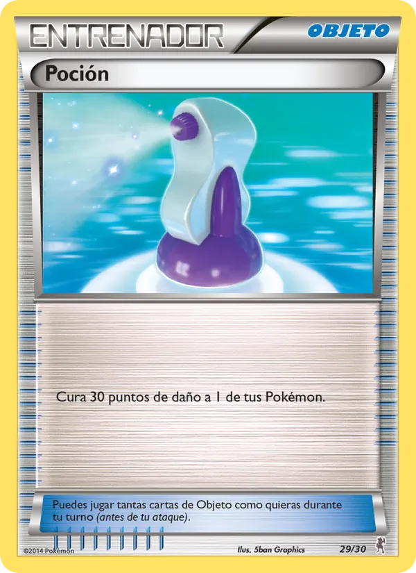 Carta Poción de la expansión Kit de Entrenador XY (Bisharp), número 29/30