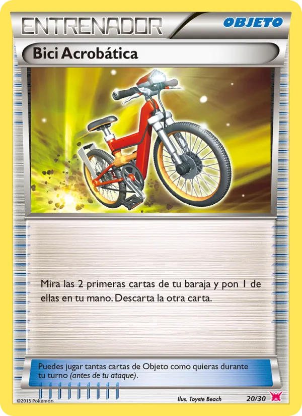 Carta Bici Acrobática de la expansión Kit de Entrenador XY (Latias), número 20/30