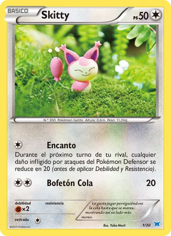 Carta Skitty de la expansión Kit de Entrenador XY (Latios), número 1/30