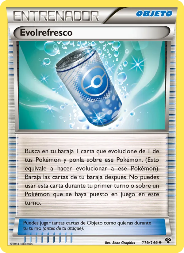 Carta Evolrefresco de la expansión XY, número 116/146