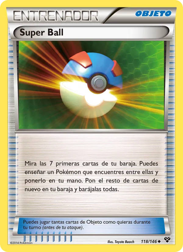 Carta Super Ball de la expansión XY, número 118/146
