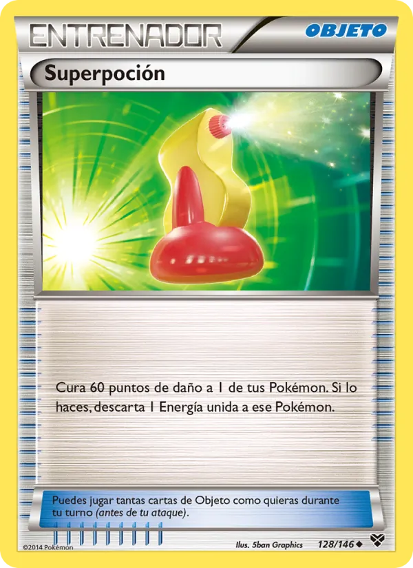 Carta Superpoción de la expansión XY, número 128/146