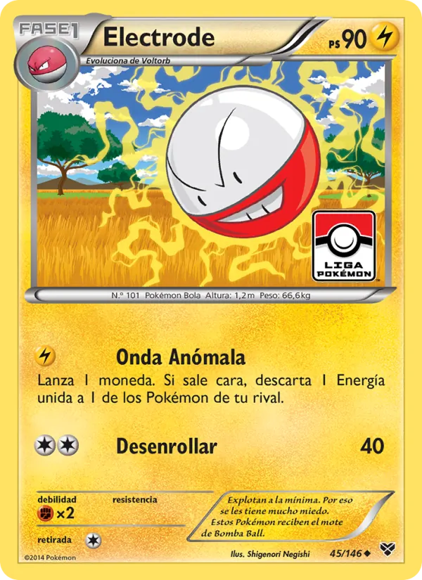 Carta Electrode de la expansión XY, número 45/146