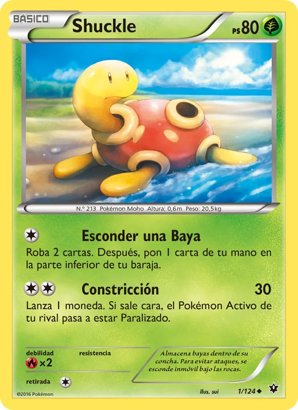 Carta Shuckle de la expansión Destinos Enfrentados, número 1/124