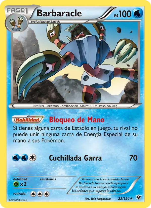 Carta Barbaracle de la expansión Destinos Enfrentados, número 23/124