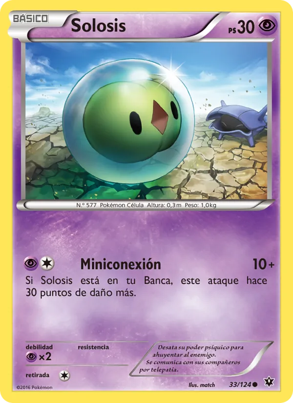 Carta Solosis de la expansión Destinos Enfrentados, número 33/124