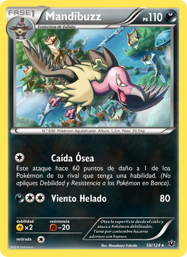 Carta Mandibuzz de la expansión Destinos Enfrentados, número 58/124