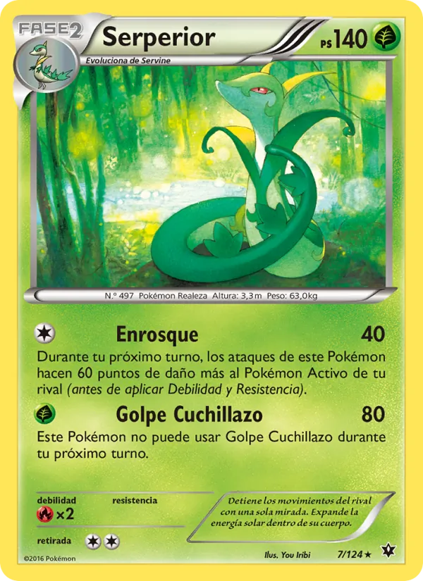 Carta Serperior de la expansión Destinos Enfrentados, número 7/124