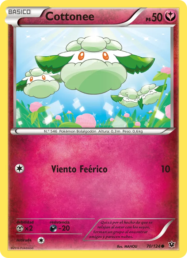 Carta Cottonee de la expansión Destinos Enfrentados, número 70/124