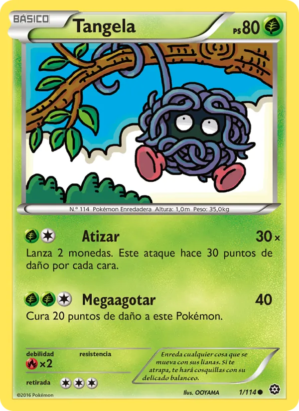 Carta Tangela de la expansión Asedio de Vapor, número 1/114