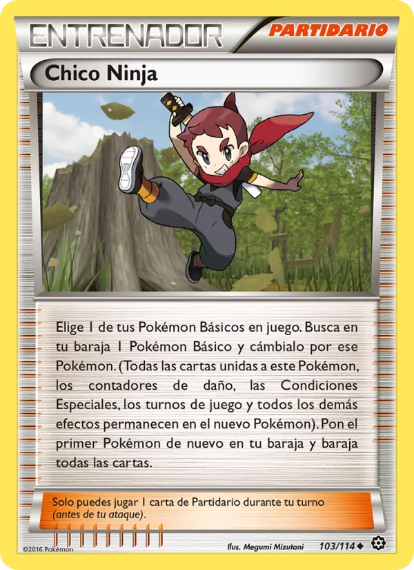 Carta Chico Ninja de la expansión Asedio de Vapor, número 103/114