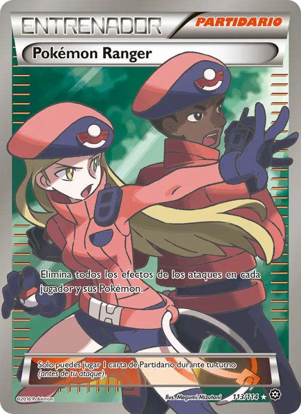 Carta Pokémon Ranger de la expansión Asedio de Vapor, número 113/114