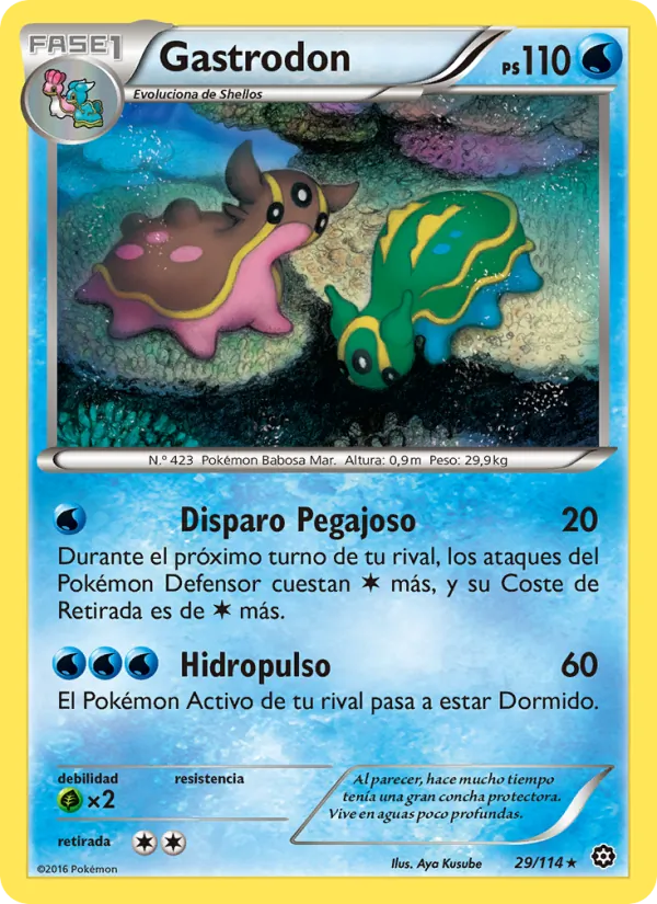 Carta Gastrodon de la expansión Asedio de Vapor, número 29/114