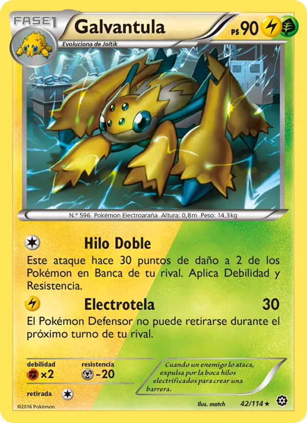 Carta Galvantula de la expansión Asedio de Vapor, número 42/114