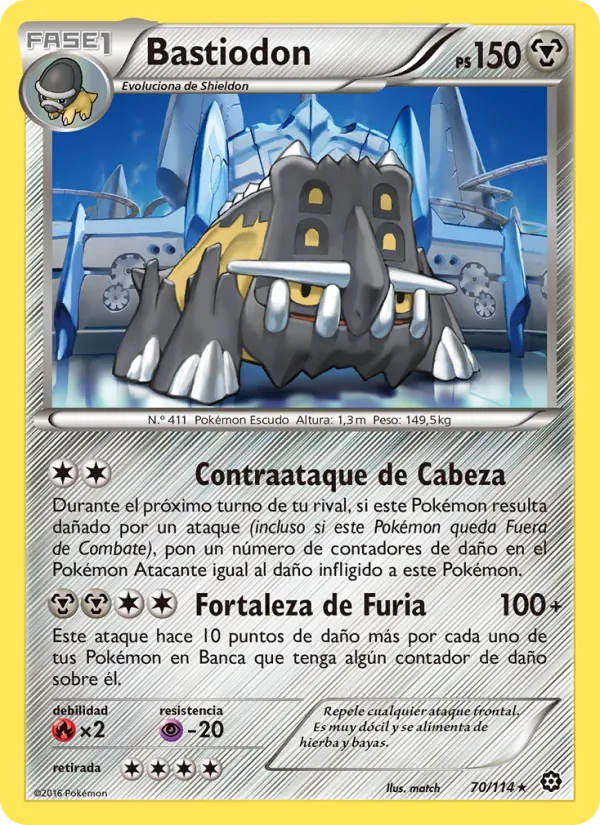 Carta Bastiodon de la expansión Asedio de Vapor, número 70/114