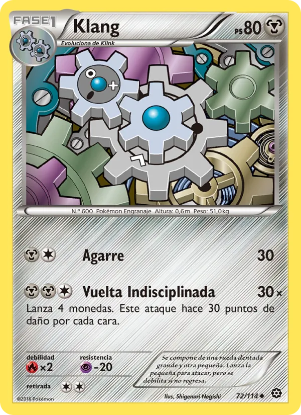 Carta Klang de la expansión Asedio de Vapor, número 72/114