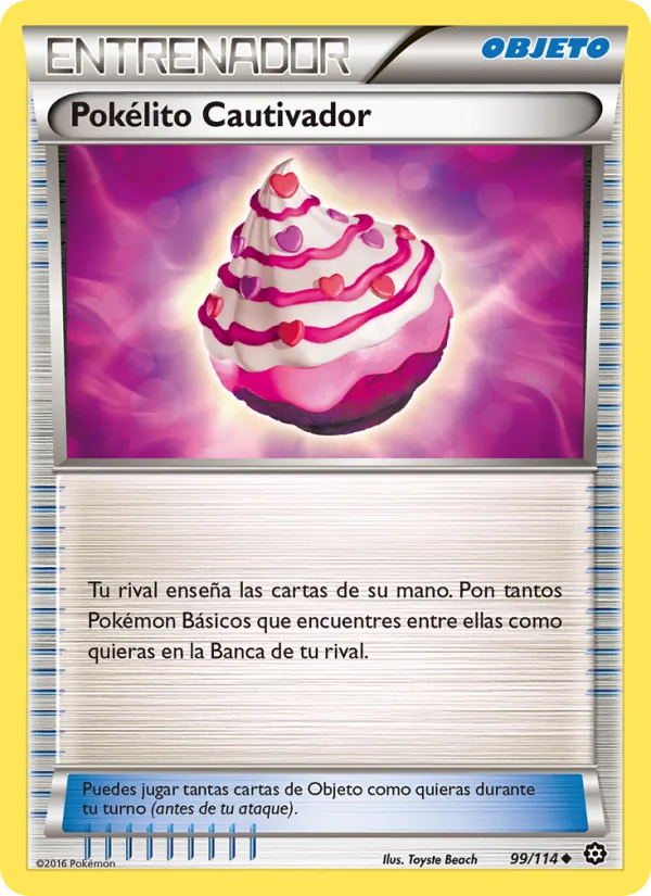 Carta Pokélito Cautivador de la expansión Asedio de Vapor, número 99/114