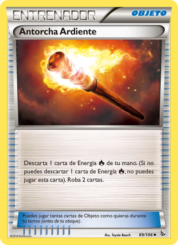 Carta Antorcha Ardiente de la expansión Destellos de Fuego, número 89/106