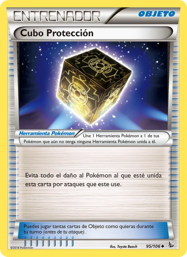 Carta Cubo Protección de la expansión Destellos de Fuego, número 95/106