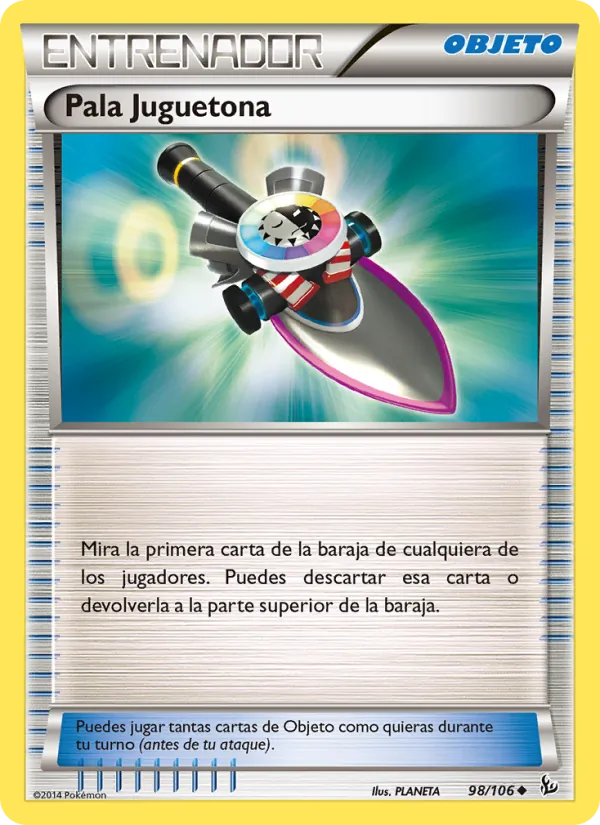 Carta Pala Juguetona de la expansión Destellos de Fuego, número 98/106