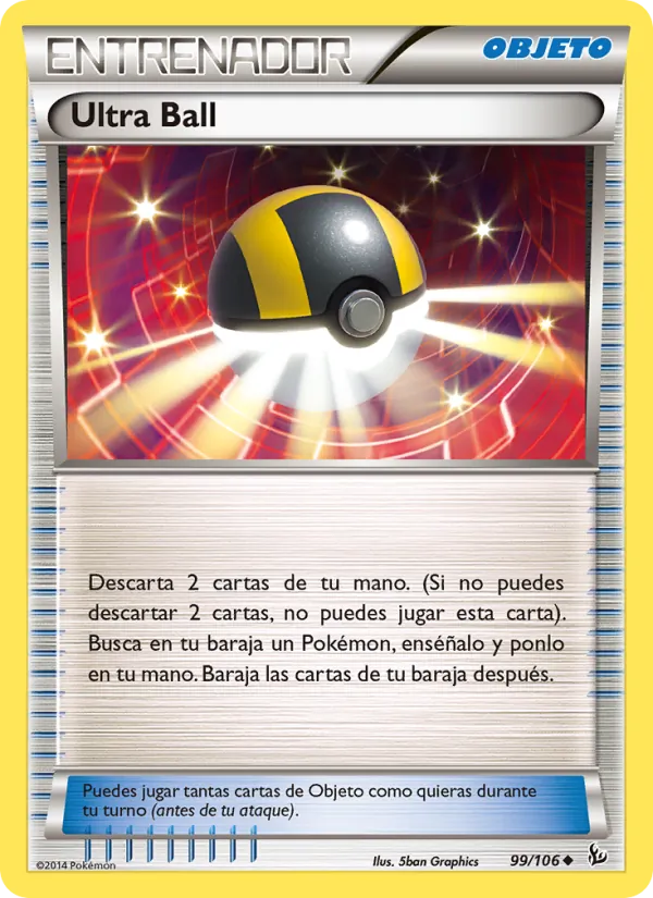 Carta Ultra Ball de la expansión Destellos de Fuego, número 99/106