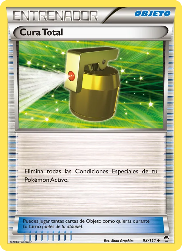 Carta Cura Total de la expansión Puños Furiosos, número 93/111
