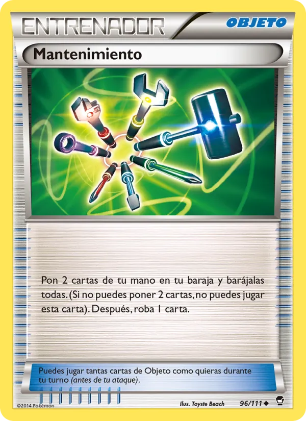 Carta Mantenimiento de la expansión Puños Furiosos, número 96/111