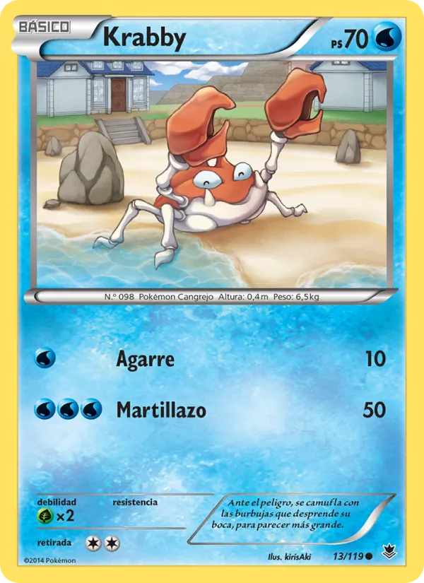 Carta Krabby de la expansión Fuerzas Fantasmales, número 13/119