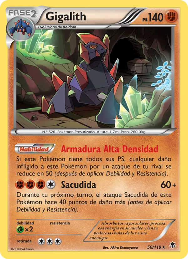 Carta Gigalith de la expansión Fuerzas Fantasmales, número 50/119