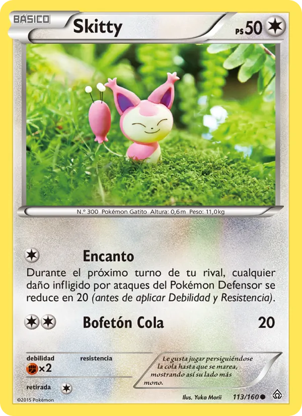 Carta Skitty de la expansión Duelos Primigenios, número 113/160