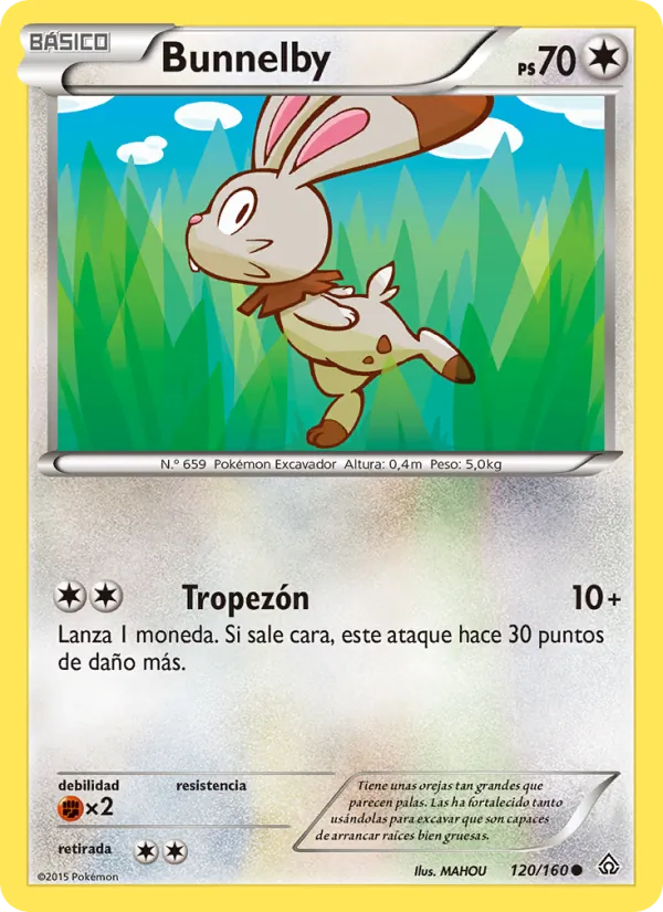 Carta Bunnelby de la expansión Duelos Primigenios, número 120/160