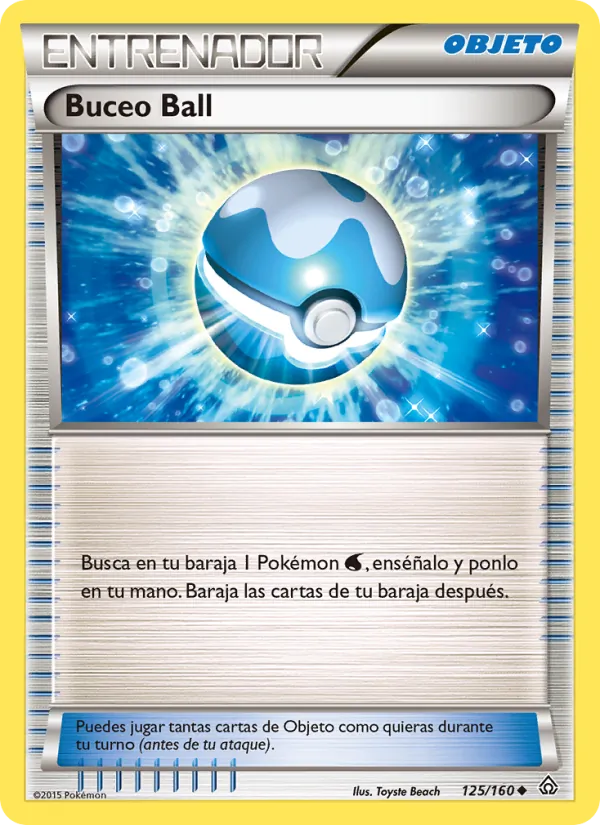 Carta Buceo Ball de la expansión Duelos Primigenios, número 125/160