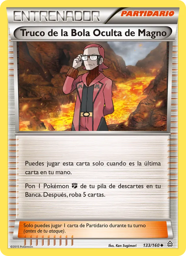 Carta Truco de la Bola Oculta de Magno de la expansión Duelos Primigenios, número 133/160