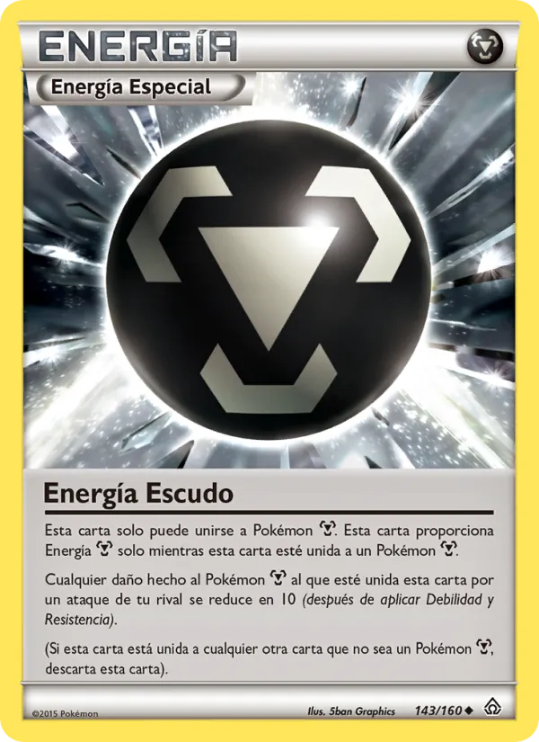 Carta Energía Escudo de la expansión Duelos Primigenios, número 143/160